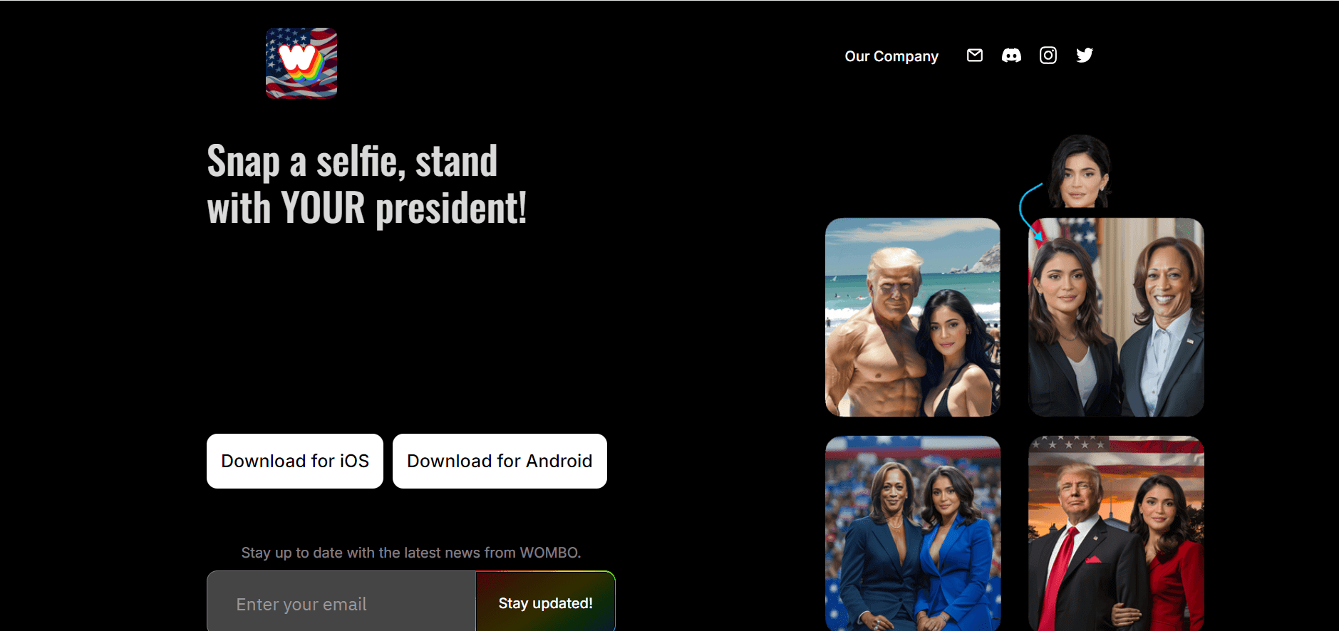 AI 换脸工具 Wombo